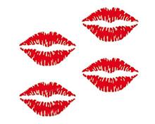 Bild Kissing Lips Dekalkarta - 8x10
