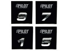 Bild Kromade Siffror Kursiv 0-9