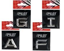 Bild Kromade Bokstäver Thin A-Z