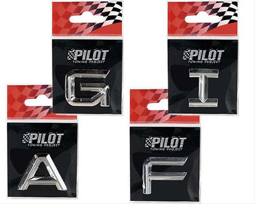 Bild Kromade Bokstäver Thin A-Z