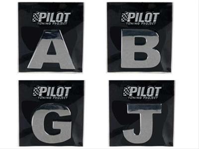 Bild Kromade Bokstäver Relif A-Z