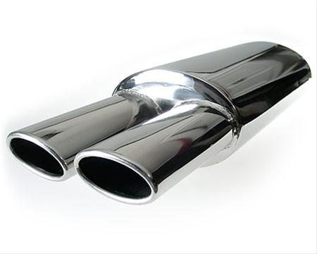 Bild Ljuddämpare Dual Oval Pipe