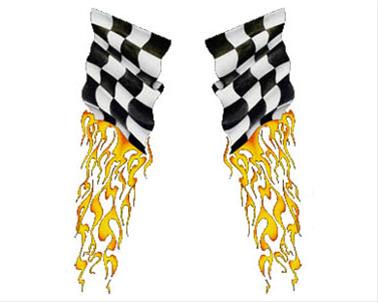 Bild Blazing Flags - CarTattoo