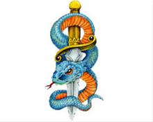 Bild Blue Snake - CarTattoo