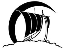 Bild Vikingaskepp Måne