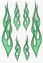 Bild Flames Gröna - Stickers