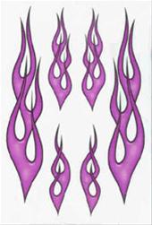 Bild Flames Lila - Stickers