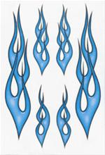 Bild Flames Blå - Stickers