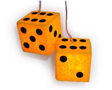 Bild Lysande Tärningar Gul