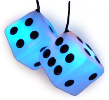 Bild Lysande Tärningar Blue Light 24v