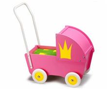 Bild Sufflettvagn, rosa m krona
