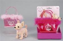 Bild Plyschhund i väska, 14 cm