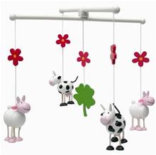 Bild Trämobil Ko och Lamm