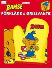 Bild Förkläde & grillvante Bamse