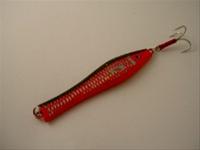 Bild Havsfiskepilk 37:an, röd fluo/silver, 400 gr