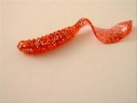 Bild Jigg Curly Tail 10 cm, röd glitter 10 pack