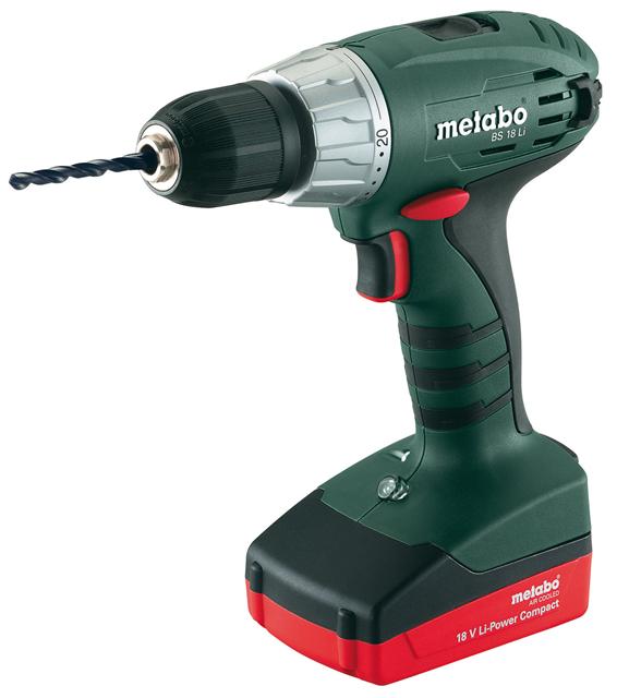 Bild BS 18 Li Metabo Borrmaskin/skruvdragare (1,3Ah Batterier)