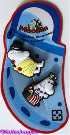 Bild Mumin Skosmycke med Mumin Pappa och Mamma 2 Pack