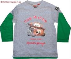 Bild Cars långärmad, ljusgrå/grön, Tow Mater