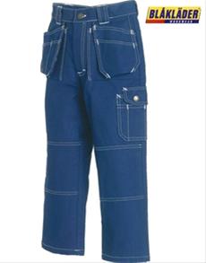 Bild Hantverksbyxa för Barn, Blå Kläder