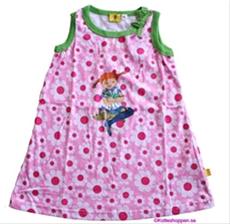 Bild Pippi Långstrump Hängselklänning, Rosa