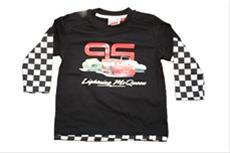 Bild Disney Cars långärmad, svart hösten