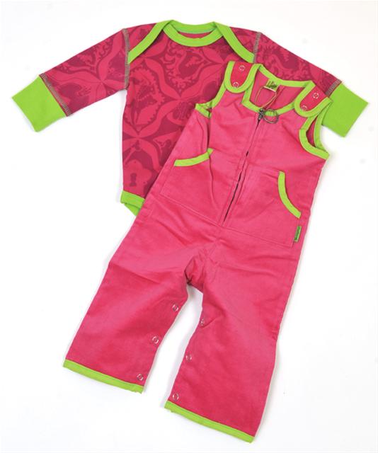 Bild Chockrosa Manchesteroverall--Plastisock storlek 86/92