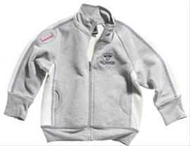 Bild Gråmelerad träningsoverallsacka --Hummel storlek 74