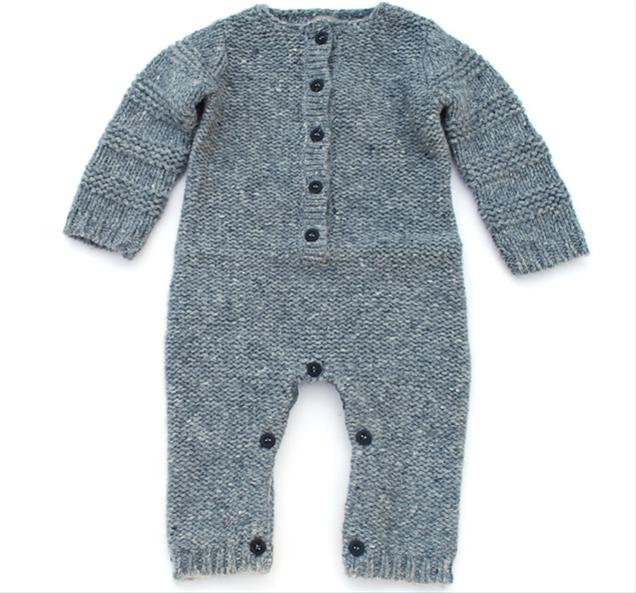 Bild kidsCase--Grå stickad bodysuit