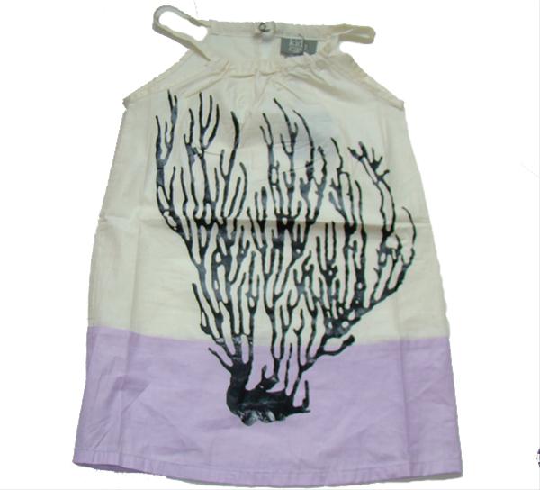 Bild kidsCase--Lila och vit klänning storlek 98