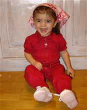 Bild KIK KID-- Röd Jumpsuit storlek 80