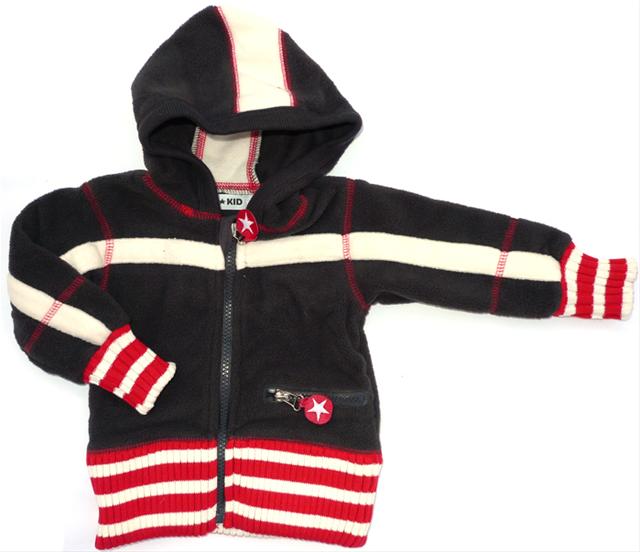 Bild KIK KID--Grå fleecejacka