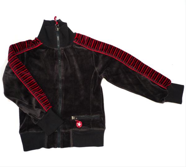 Bild KIK KID--Grå velourjacka