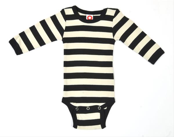 Bild Långärmad randig body  -- Katvig storlek 56