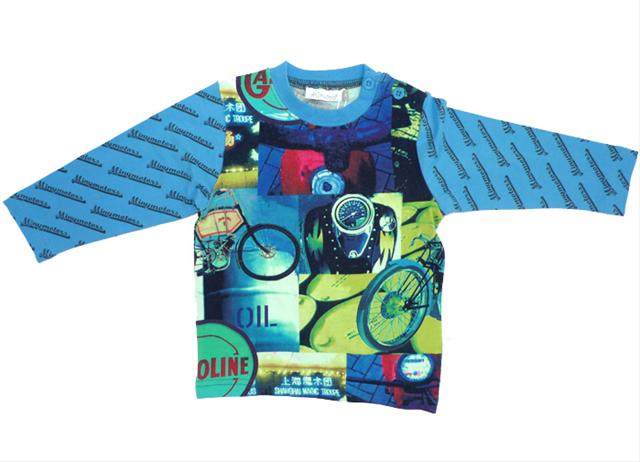 Bild MinyMo--Motorcykeltröja med blå armar