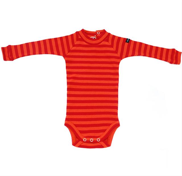 Bild Moonkids- Röd- och oranderandig body