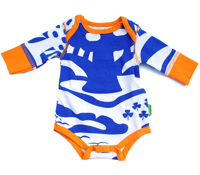 Bild Plastisock-Body Äpplen blå