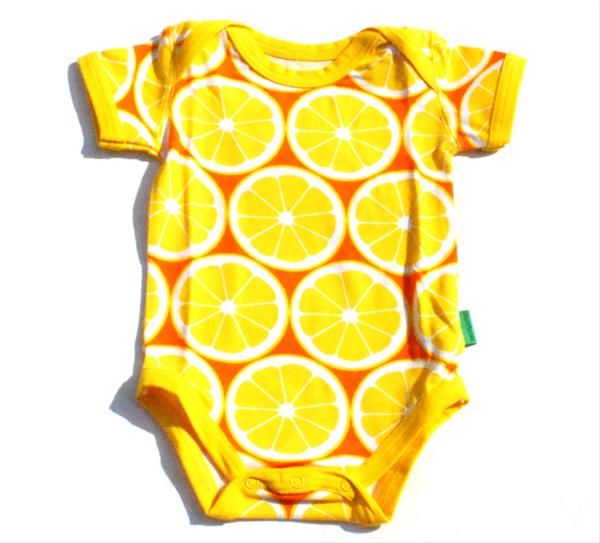 Bild Plastisock-Body med citroner storlek 74/80