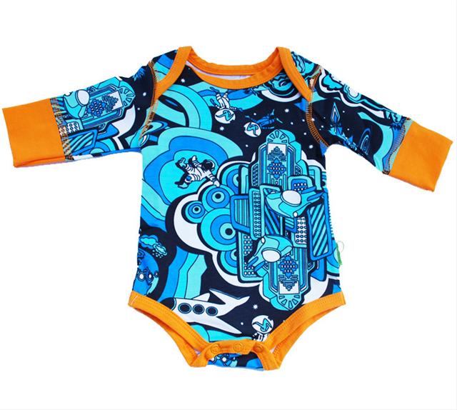 Bild Plastisock-Body Rymden blå