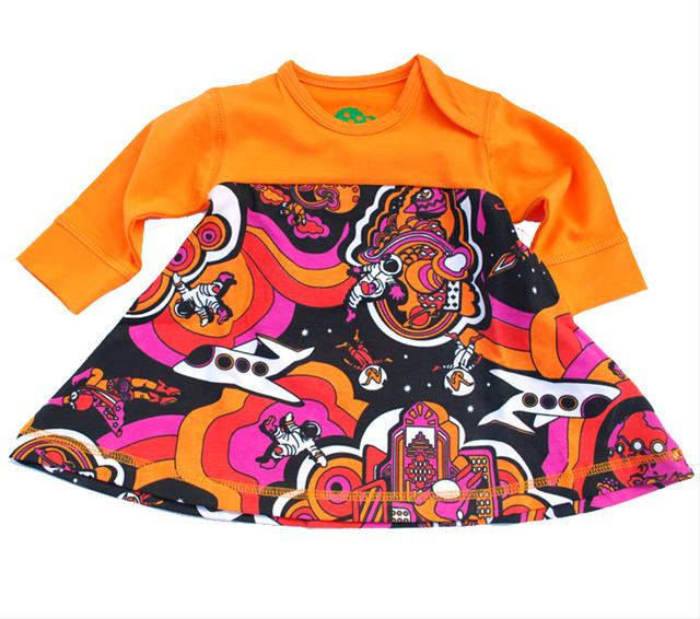 Bild Plastisock-Klänning Rymden pink