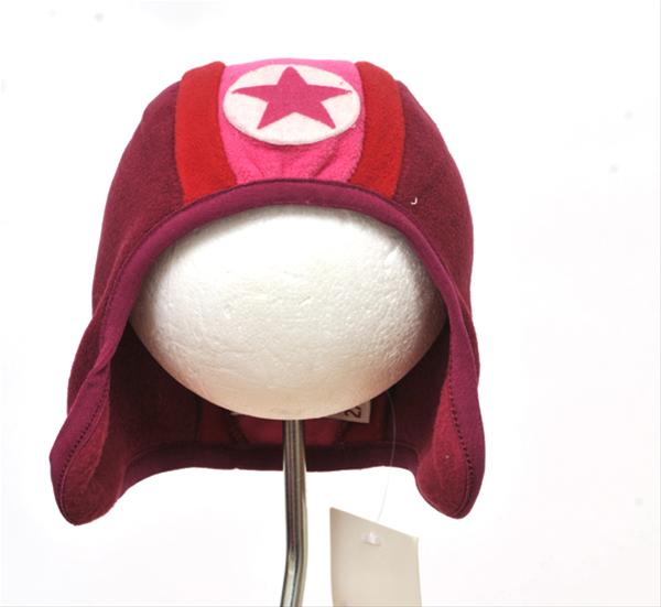 Bild Röd/rosa fleecemössa -- KIK KID storlek 2-4 månader