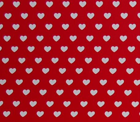 Bild Rött med vita hjärtan