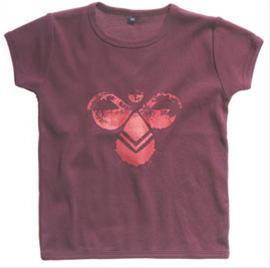 Bild Vinröd  T-shirt-Hummel storlek 110