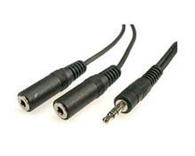 Bild Audiokablage Y-split 1x3,5mm ha - 2x3,5mm ho, 2m 