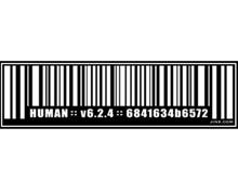 Bild Human Barcode - KlistermÃ¤rke 