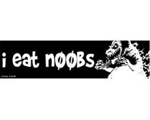 Bild I eat noobs - KlistermÃ¤rke 