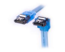 Bild SATA2 (With lock) cable - 1x90deg - UV Blue 50cm 
