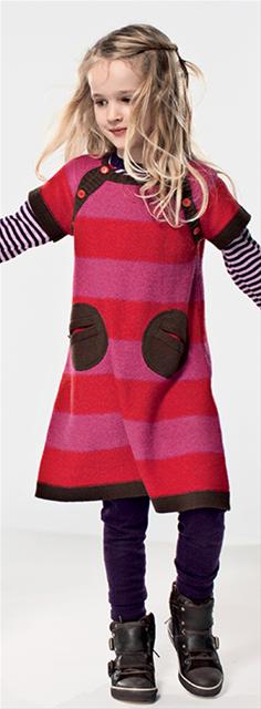 Bild Katvig - Stickad klänning storlek 110