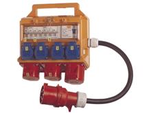 Bild BYGGCENTRAL 32A MED SÄKRING O ANSLUTNINGSKABEL 0,5 METER