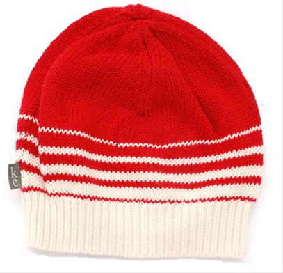 Bild kidsCase--Röd stickad mössa storlek 4-12 mån